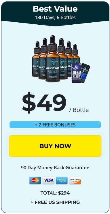 Audifort 6 bottles best value